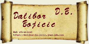 Dalibor Bojičić vizit kartica
